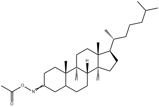 Cholestanone oxime acetate 结构式