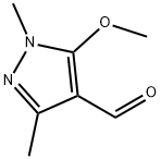 5-METHOXY-1,3-DIMETHYL-1H-PYRAZOLE-4-CARBALDEHYDE 结构式