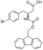 FMOC-(S)-3-氨基-4-(4-溴苯基)-丁酸 结构式