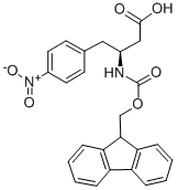 FMOC-(S)-3-氨基-4-(4-硝基苯基)-丁酸 结构式