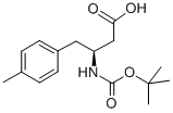 (S)-N-叔丁氧羰基-3-氨基-4-(4-甲基苯基)丁酸 结构式