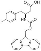 (S)-N-芴甲氧羰基-3-氨基-4-(4-甲基苯基)丁酸 结构式