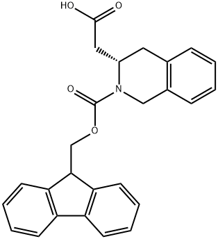 FMOC-(S)-2-四氢异喹啉乙酸 结构式