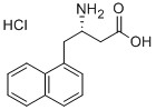 (S)-3-氨基-4-(1-萘基)-丁酸盐酸盐 结构式