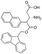 FMOC-(S)-3-氨基-4-(2-萘基)-丁酸 结构式