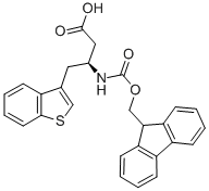 FMOC-L-Β-3-氨基-4-(3-苯并噻吩基)-丁酸 结构式