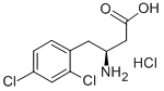 (S)-3-氨基-4-(2,4-二氯苯基)-丁酸盐酸盐 结构式