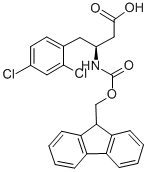 FMOC-(S)-3-氨基-4-(2,4-二氯苯基)-丁酸 结构式