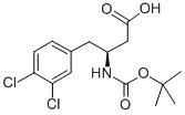 BOC-(S)-3-氨基-4-(3,4-二氯苯基)-丁酸 结构式