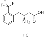 (S)-3-氨基-4-(2-三氟甲基苯基)丁酸 结构式