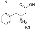 (S)-3-氨基-4-(2-氰基苯基)丁酸 结构式