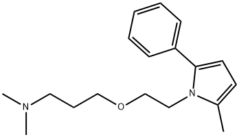 1-[2-[3-(Dimethylamino)propoxy]ethyl]-2-methyl-5-phenyl-1H-pyrrole 结构式