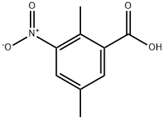 2,5-二甲基-3-硝基苯甲酸 结构式