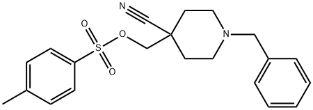 (1-苄基-4-氰基-4-哌啶基)对甲苯磺酸酯 结构式