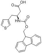 FMOC-(S)-3-氨基-4-(3-噻吩基)-丁酸 结构式