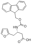FMOC-(S)-3-氨基-4-(2-呋喃基)丁酸 结构式