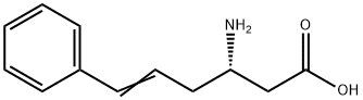 (S)-3-氨基-6-苯基-5-己烯酸 结构式