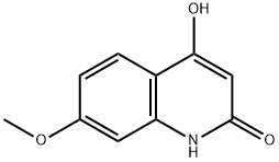 4-羟基-7-甲氧基喹啉-2-酮 结构式