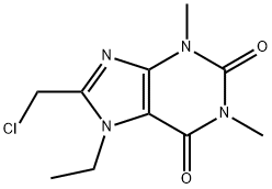 8-(Chloromethyl)-7-ethyltheophyline 结构式