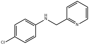 4-氯-N-(吡啶-2-基甲基)苯胺 结构式