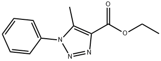 5-甲基-1-苯基-1H-1,2,3-三唑-4-甲酸乙酯 结构式