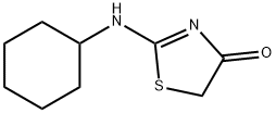 2-(环己基氨基)-4,5-二氢-1,3-噻唑-4-酮 结构式