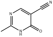 1,6-二氢-2-甲基-6-氧代-5-嘧啶甲腈 结构式