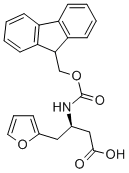 FMOC-(R)-3-氨基-4-(2-呋喃基)丁酸 结构式