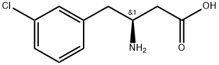 (S)-3-氨基-4-(3-氯苯基)-丁酸盐酸盐 结构式