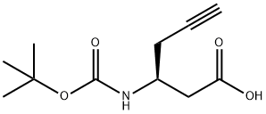 (3S)-3-[[(1,1-二甲基乙氧基)羰基]氨基]-5-己酸 结构式