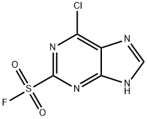 6-氯-9H-嘌呤-2-磺酰氟 结构式