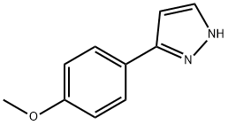 3-(4-甲氧基苯基）吡唑 结构式