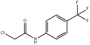 N-氯乙酰-4-(三氟甲基)苯胺 结构式