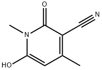 1,4-二甲基-3-氰基-6-羟基-2-吡啶酮 结构式