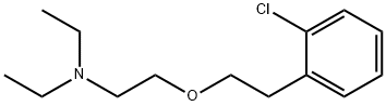 2-[2-(2-chlorophenyl)ethoxy]-N,N-diethyl-ethanamine 结构式