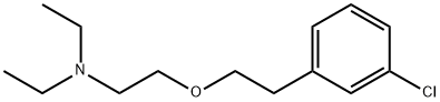 2-[2-(3-chlorophenyl)ethoxy]-N,N-diethyl-ethanamine 结构式