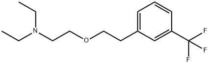 [2-[[m-(Trifluoromethyl)phenethyl]oxy]ethyl]diethylamine 结构式