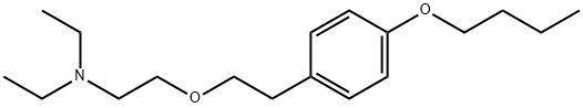 2-[2-(4-butoxyphenyl)ethoxy]-N,N-diethyl-ethanamine 结构式