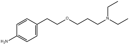 p-[2-[3-(Diethylamino)propoxy]ethyl]aniline 结构式