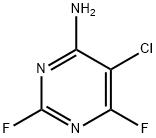 5-Chloro-2,6-difluoropyrimidin-4-amine 结构式