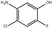 5-氨基-4-氯-2-氟苯酚 结构式