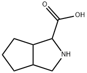 OCTAHYDRO-CYCLOPENTA[C]PYRROLE-1-CARBOXYLIC ACID HYDROCHLORIDE 结构式