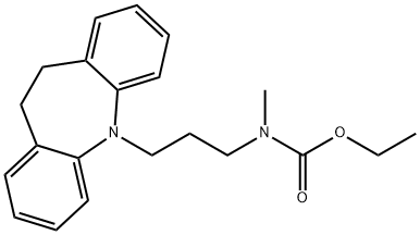ethyl [3-(10,11-dihydro-5H-dibenz[b,f]azepin-5-yl)propyl]methylcarbamate  结构式