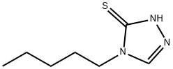 4-戊基-4H-1,2,4-三唑-3-硫醇 结构式