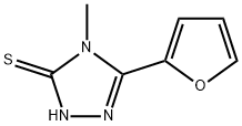 5-(2-呋喃基)-4-甲基-4H-1,2,4-三唑-3-基氢硫化物 结构式
