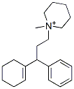 1-[3-(1-Cyclohexenyl)-3-phenylpropyl]-1-methylpiperidinium 结构式