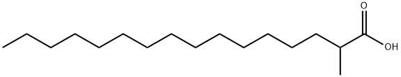 2-甲基十六烷酸 结构式