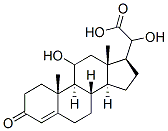 11,20-dihydroxy-4-pregnene-3-one-21-oic acid 结构式