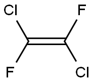 1,2-二氯-1,2-二氟乙烯 结构式
