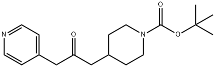1-BOC-4-(2-OXO-3-PYRIDIN-4-YL-PROPYL)-PIPERIDINE 结构式